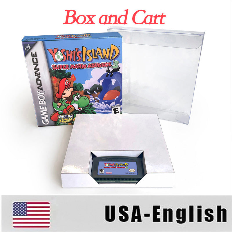 USA Englsih Super Mario Acvance 3 Game Cartridge Tray Box Nintendo for Gba Game Boy Advance