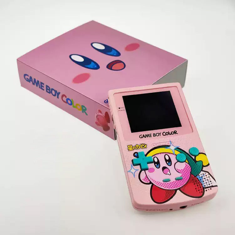 GBC customized GAMEBOY COLOR game console, high brightness handheld console, point-to-point full fit Kirby