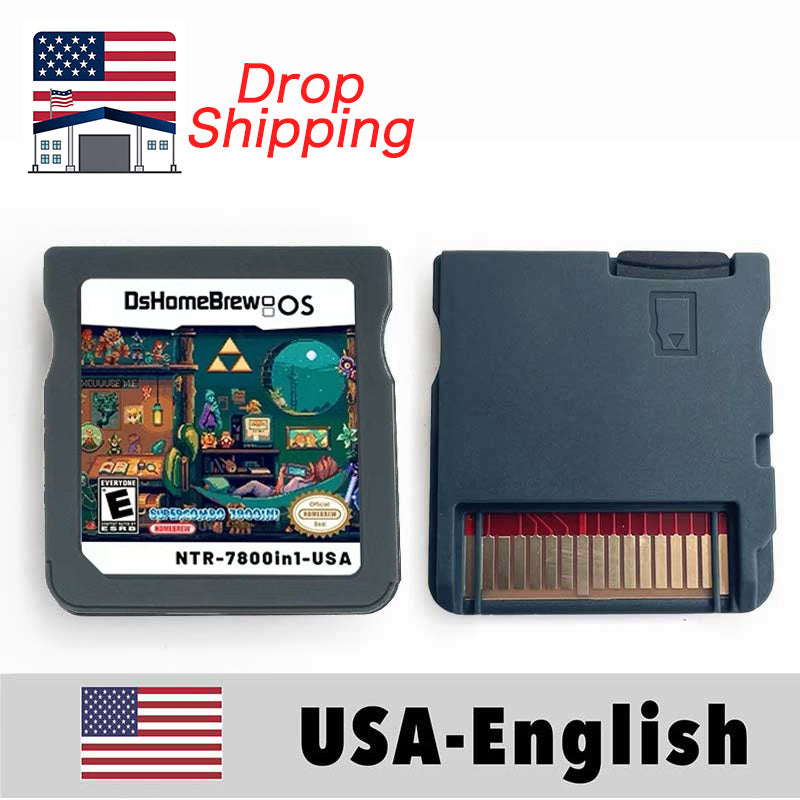 (Shipped from the United States)USA English 208 in 1,482 in 1,486 in 1,500 in 1,510 in 1,4300 in 1,5000 in 1,7800 in 1 Game Cartridge for DS Console