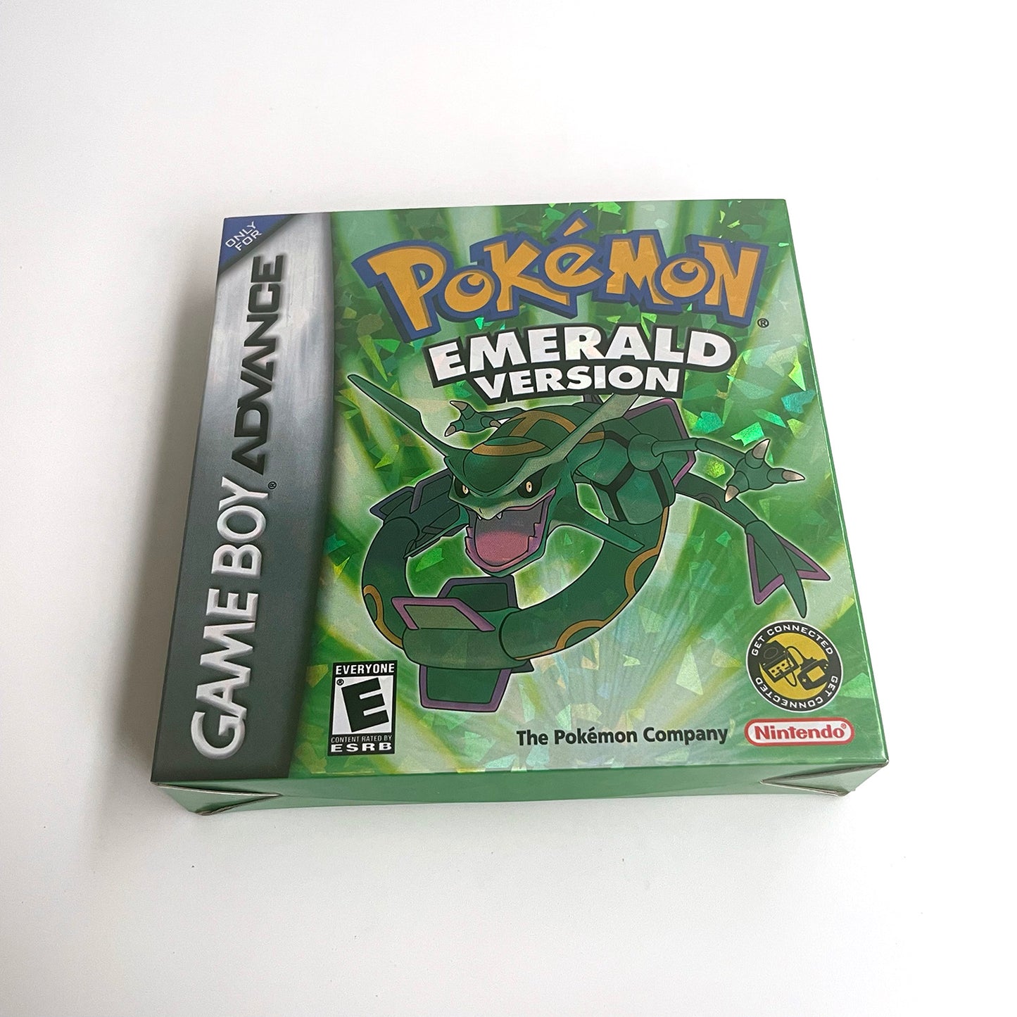pokemon emerald version cartridge with tray box manual for gba game boy advance