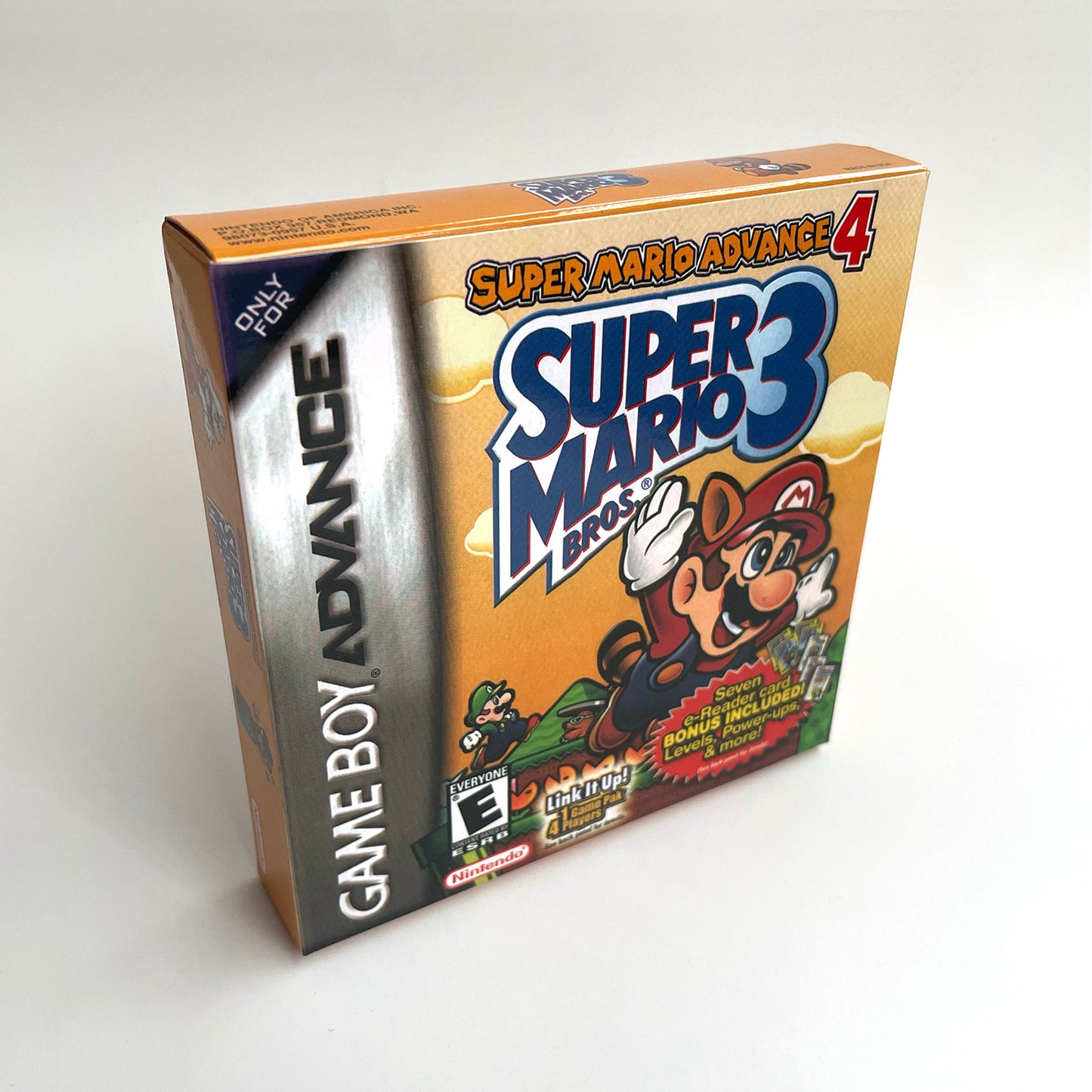 super mario acvance 4 cartridge with tray box for gba game boy advance