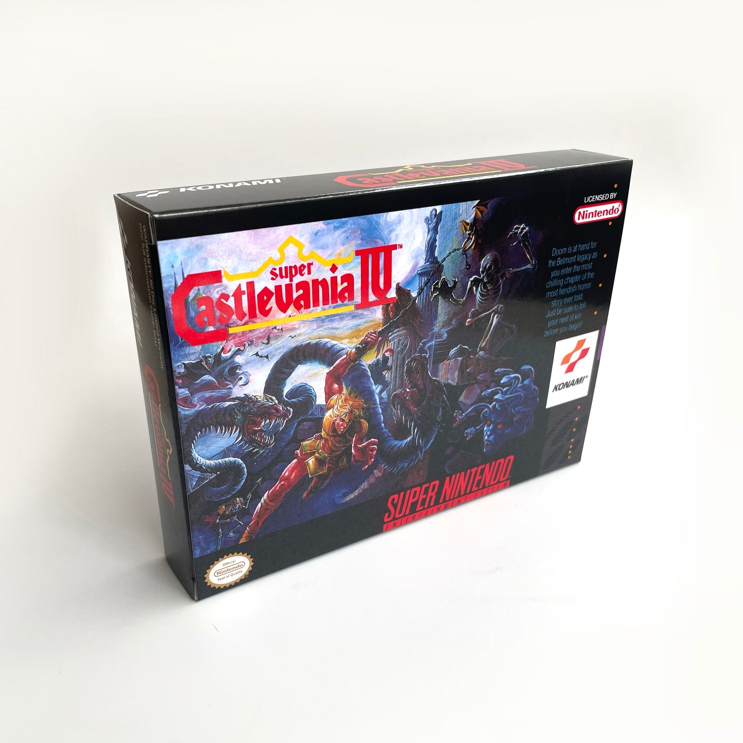 Super Castlevania IV cartridge with tray box manual for SNES super nintendo entertainment system