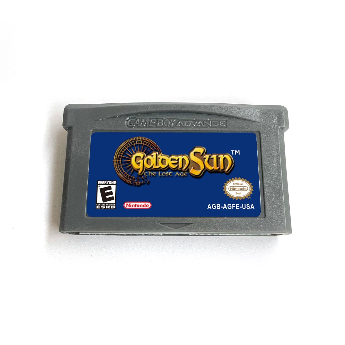 Golden sun cartridge with tray box manual for gba game boy advance