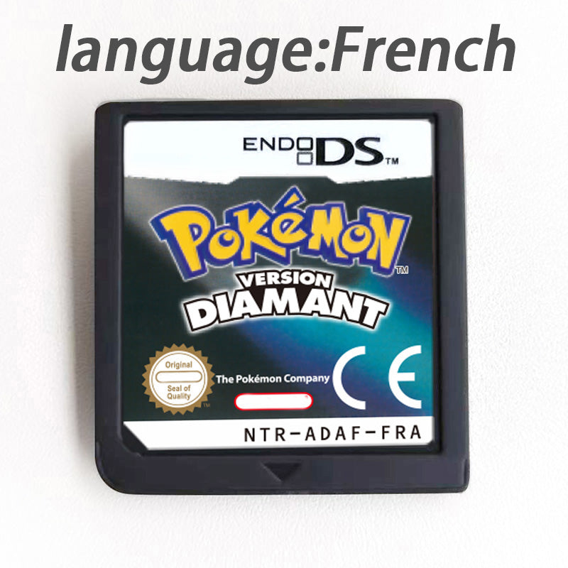 USA EUR FRA ESP NOE ITA Pokemon HeartGold SoulSilver Platinum Diamond Pearl Version Game cartridge for Nintendo Ds 3ds 2ds