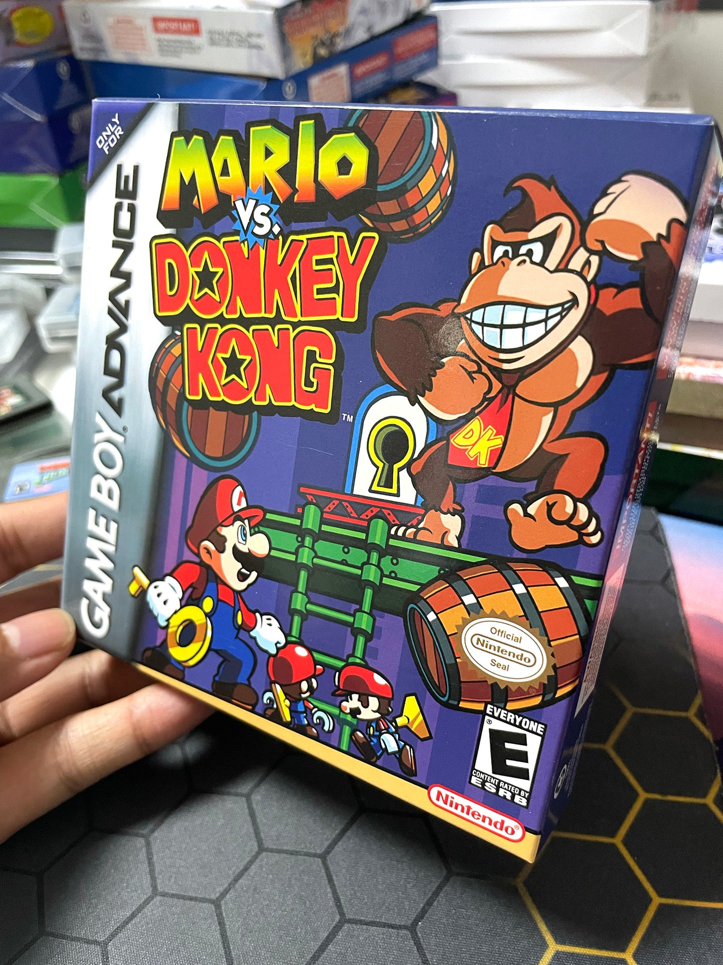Mario vs. Donkey Kong cartridge with tray box manual for gba game boy advance