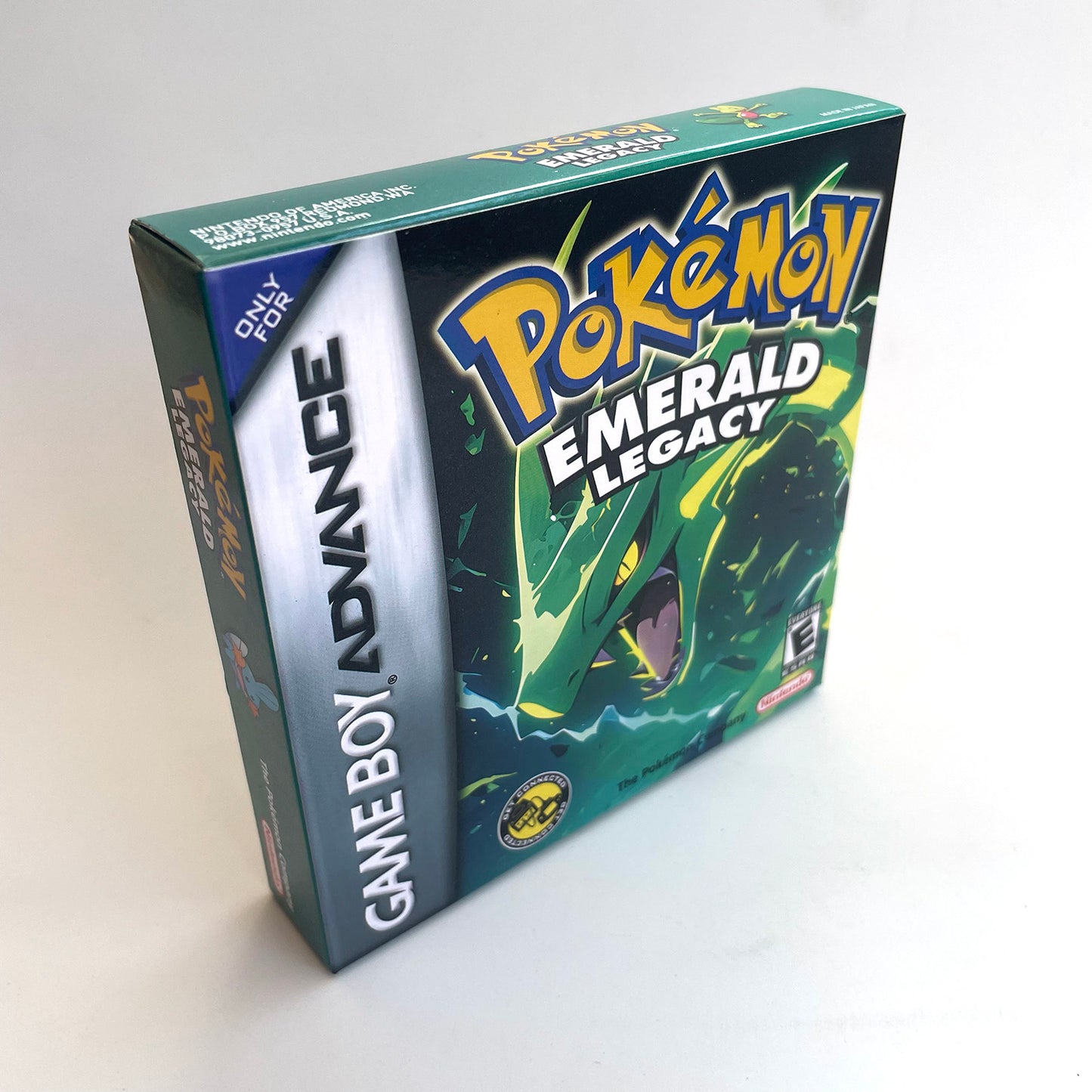 pokemon Emerald Legacy RTC Flash cart game cartridge with tray box for gba game boy advance
