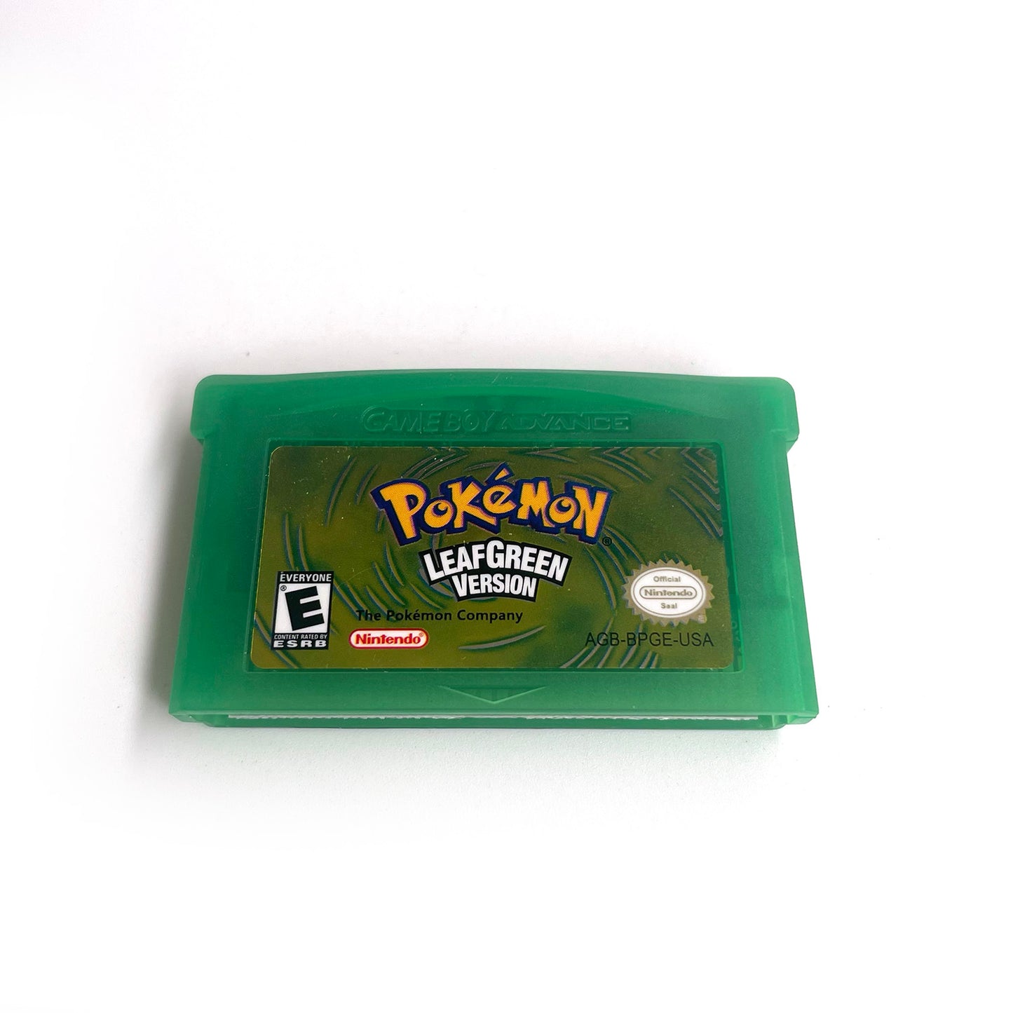 pokemon leafgreen version cartridge with tray box manual for gba game boy advance