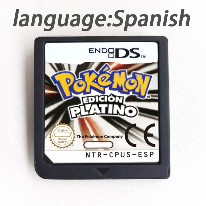 USA EUR FRA ESP NOE ITA Pokemon HeartGold SoulSilver Platinum Diamond Pearl Version Game cartridge for Nintendo Ds 3ds 2ds