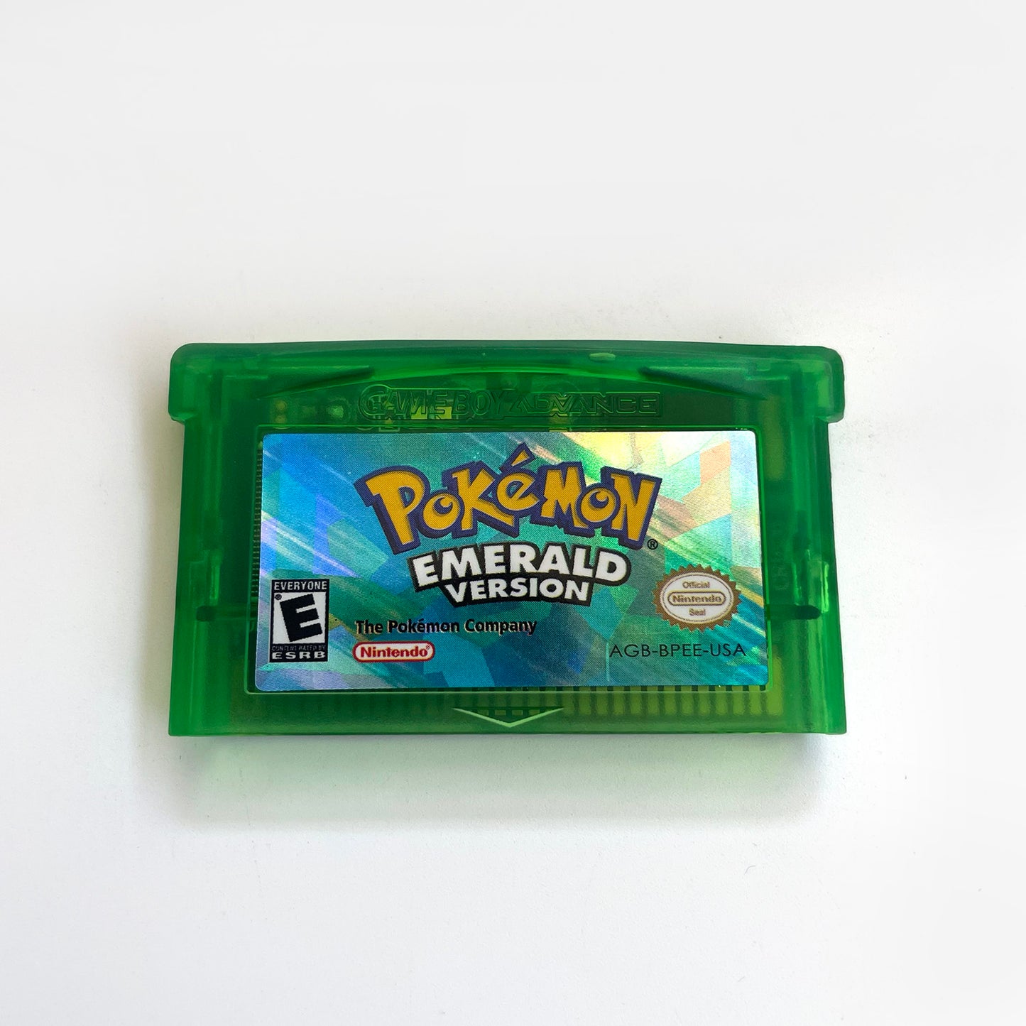 pokemon emerald version cartridge with tray box manual for gba game boy advance