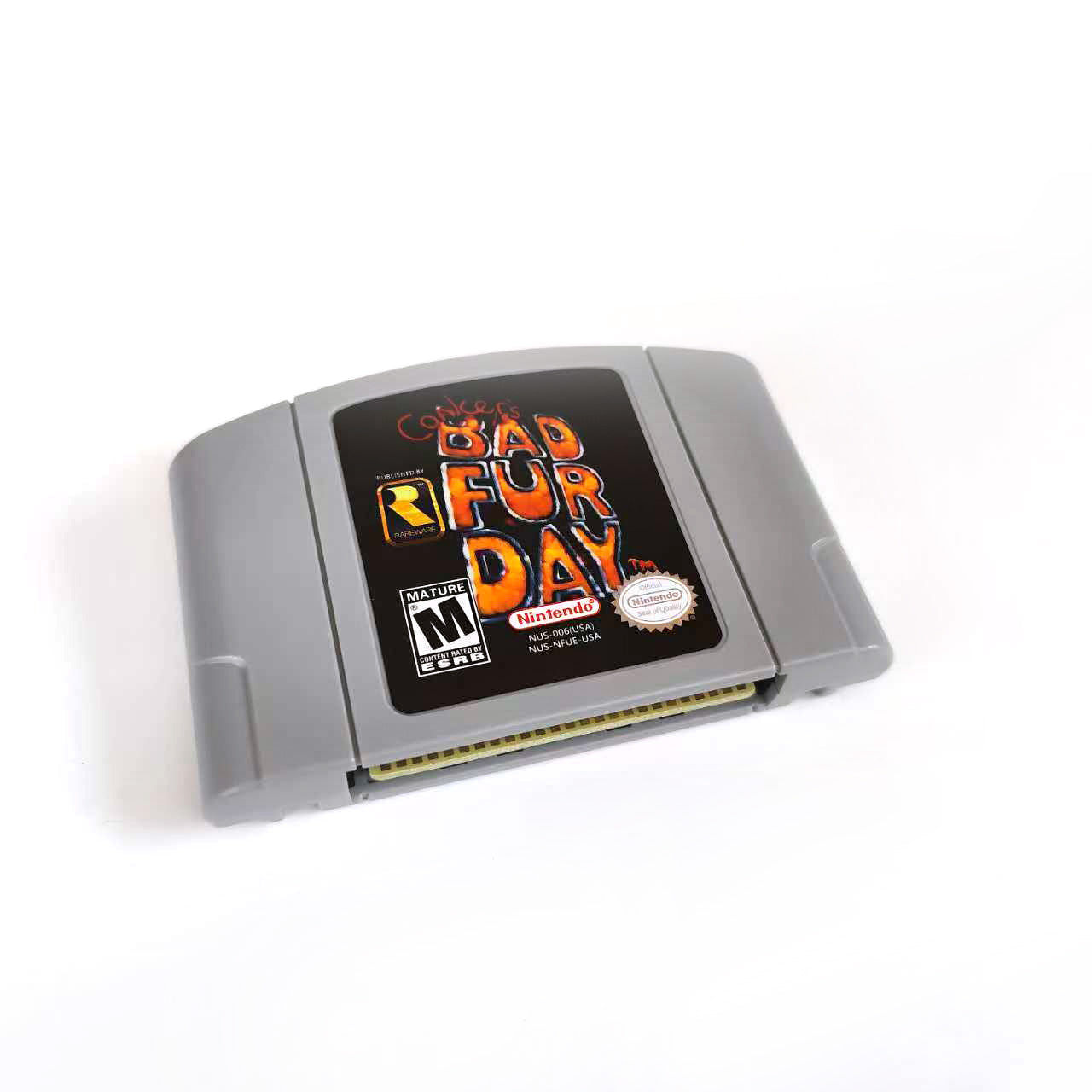 Conkers game cartridge with tray box for N64 Nintendo 64