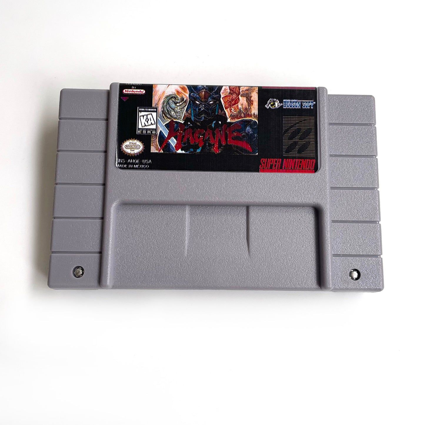 hagane cartridge with tray box manual for SNES super nintendo entertainment system