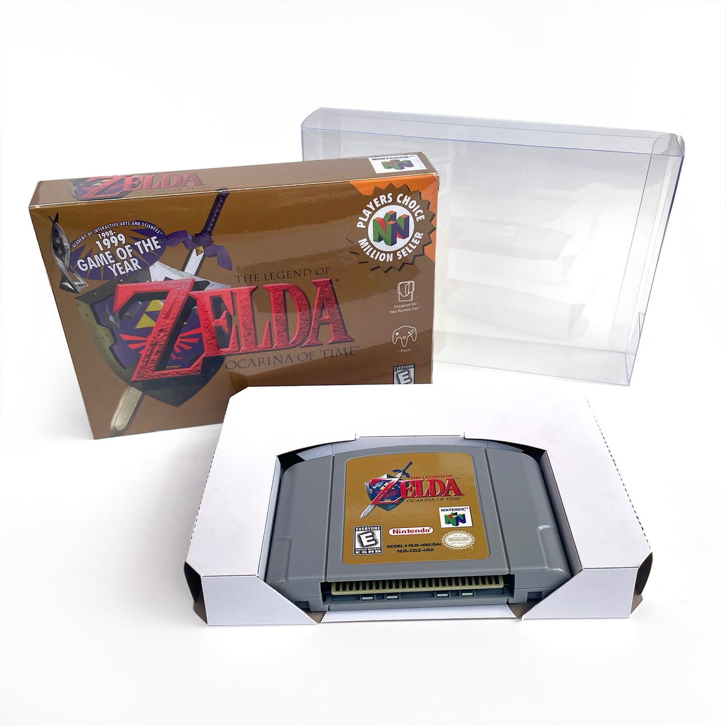 Zelda ocania of time game cartridge with tray box for N64 Nintendo 64