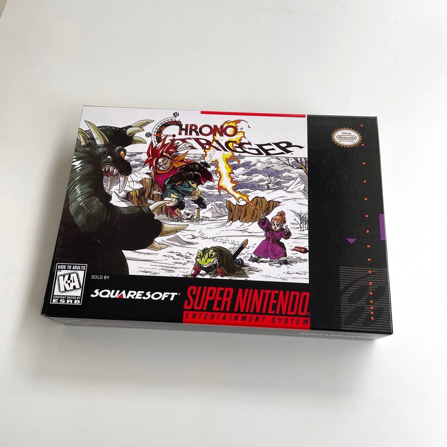 chrono trigger USA cartridge with tray box manual for SNES super nintendo entertainment system