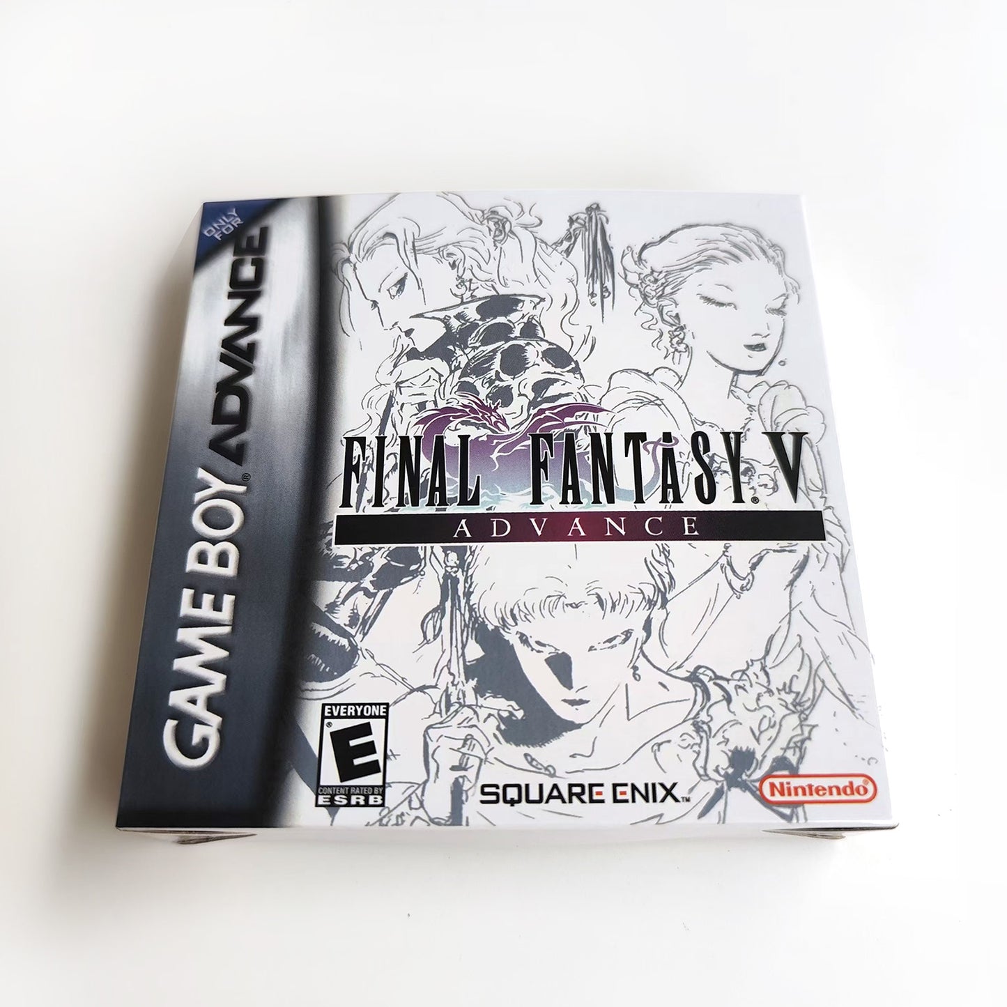 Final Fantasy V cartridge with tray box manual for gba game boy advance