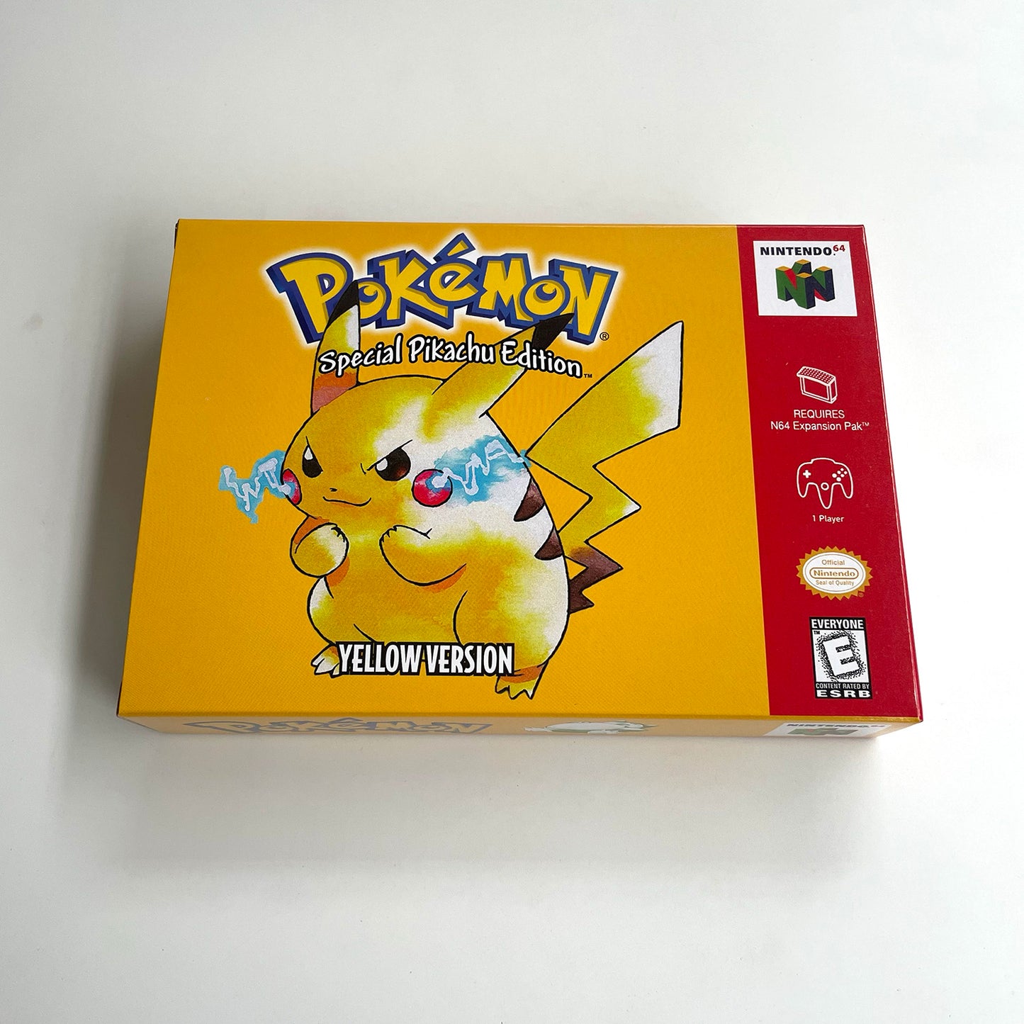 pokemon yellow version game cartridge with tray box for N64 Nintendo 64