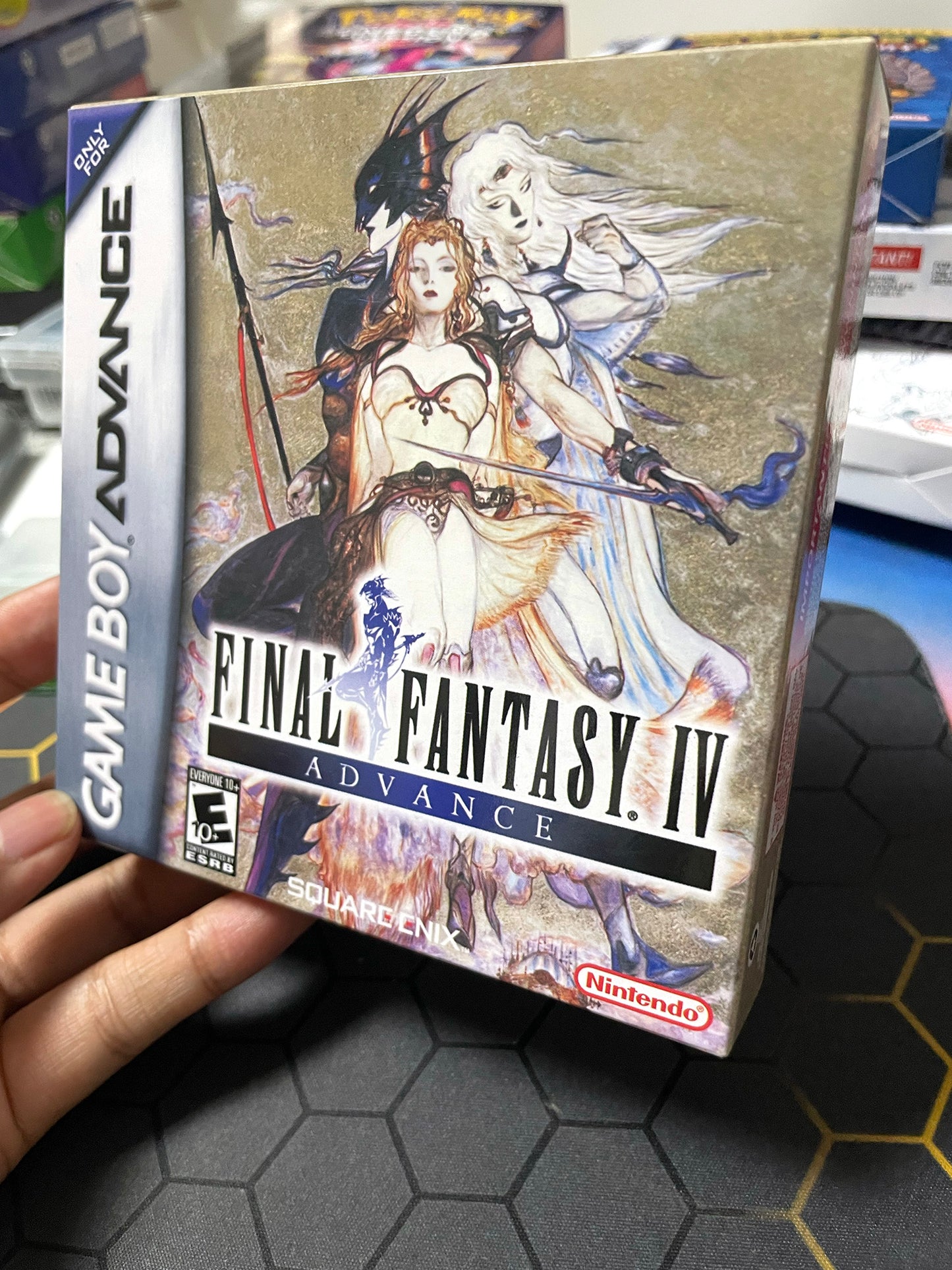 Final Fantasy 4 cartridge with tray box manual for gba game boy advance