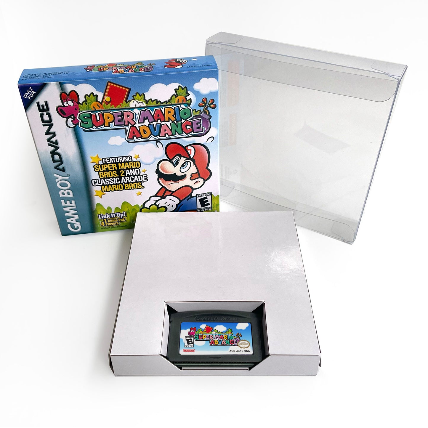 super mario acvance 1 cartridge with tray box for gba game boy advance