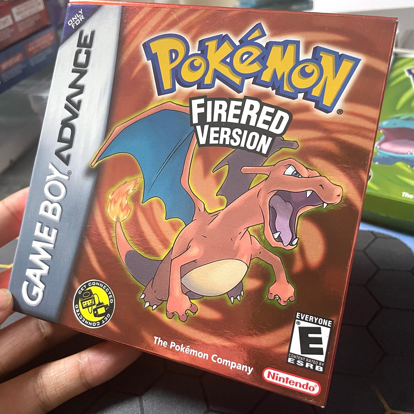 pokemon firered version cartridge with tray box manual for gba game boy advance