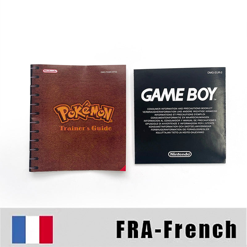 gbc game FRA French pokemon red rouge version Battery save no RTC Flash cartridge with tray box gbc game boy color