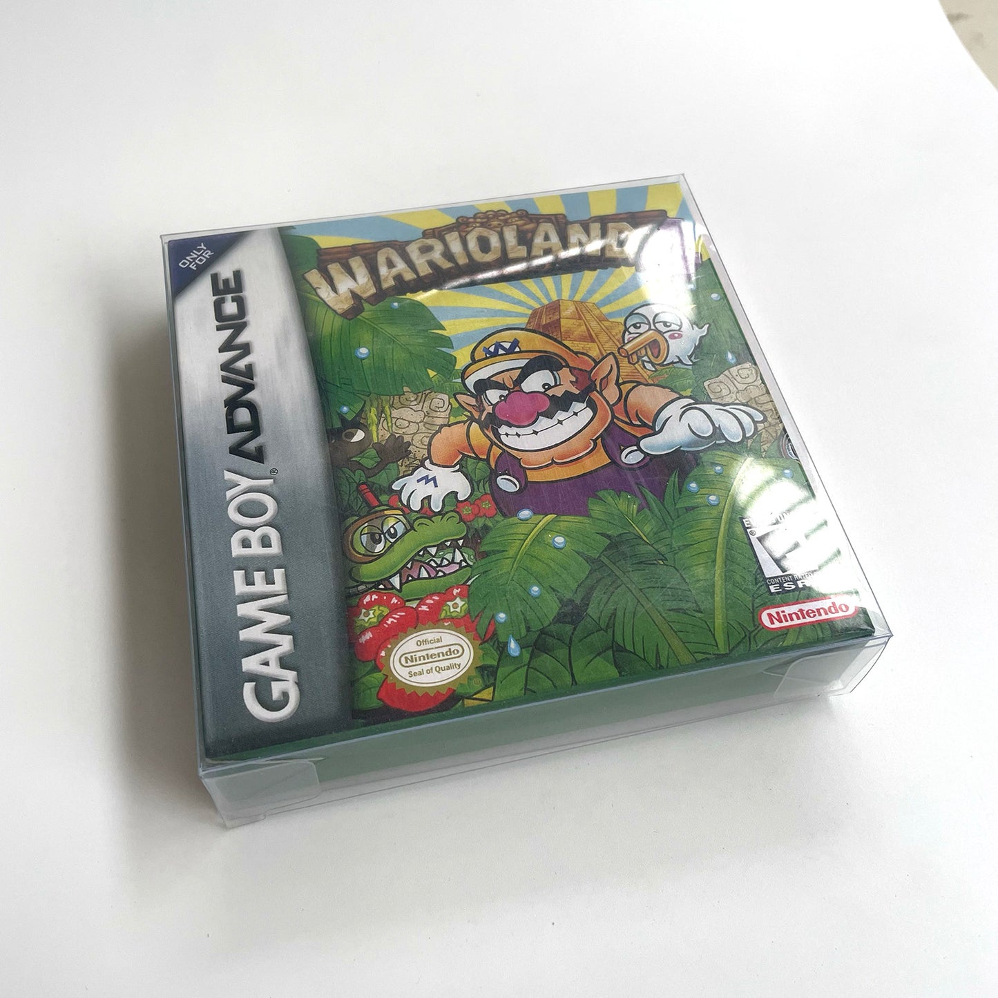 wario land 4 cartridge with tray box manual for gba game boy advance