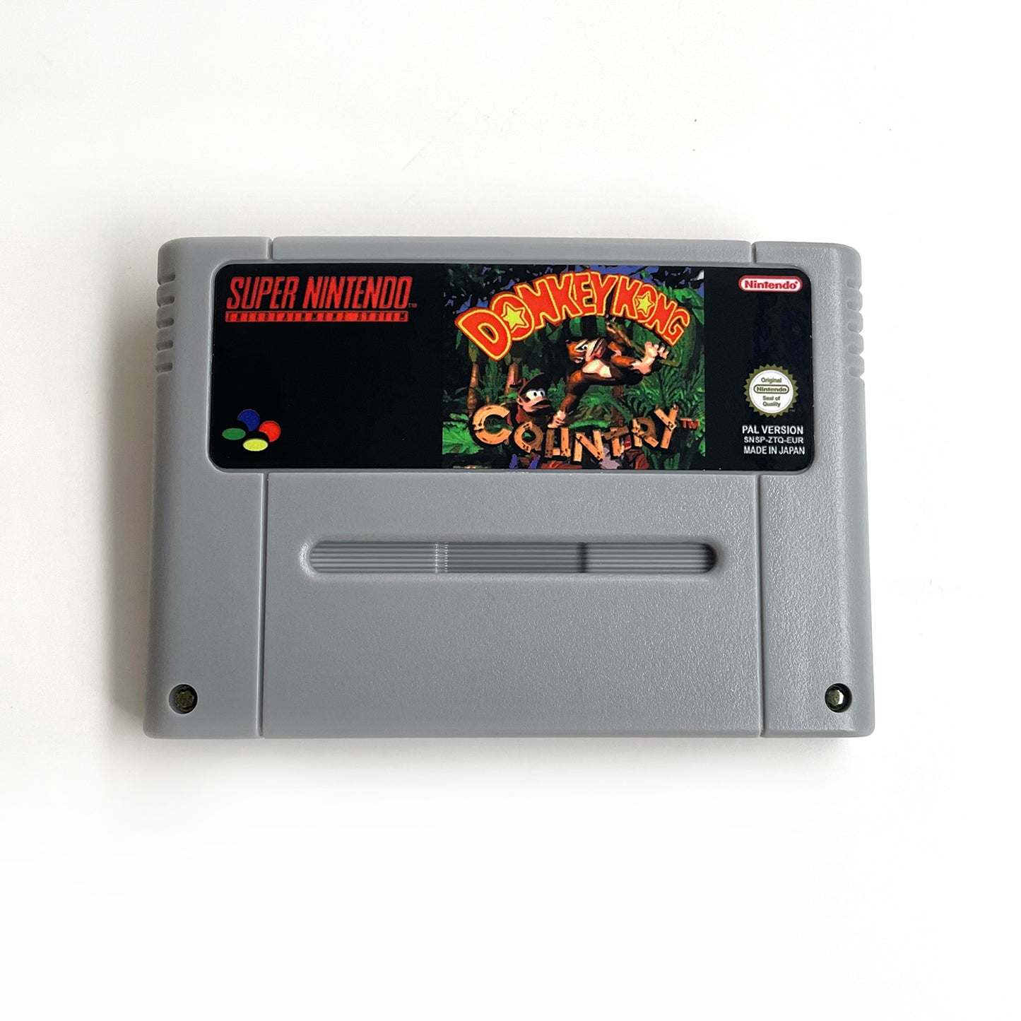 donkey kong country 1 EUR cartridge with tray box manual for SNES super nintendo entertainment system