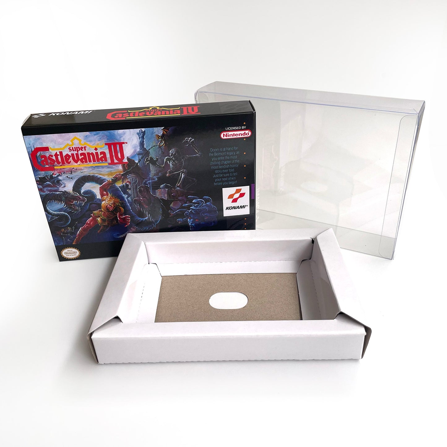 Super Castlevania IV cartridge with tray box manual for SNES super nintendo entertainment system