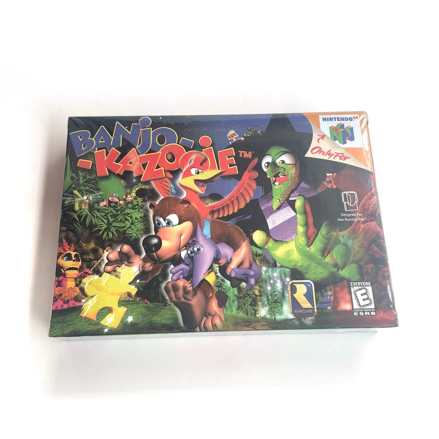 banjo kazooie game cartridge with tray box for N64 Nintendo 64