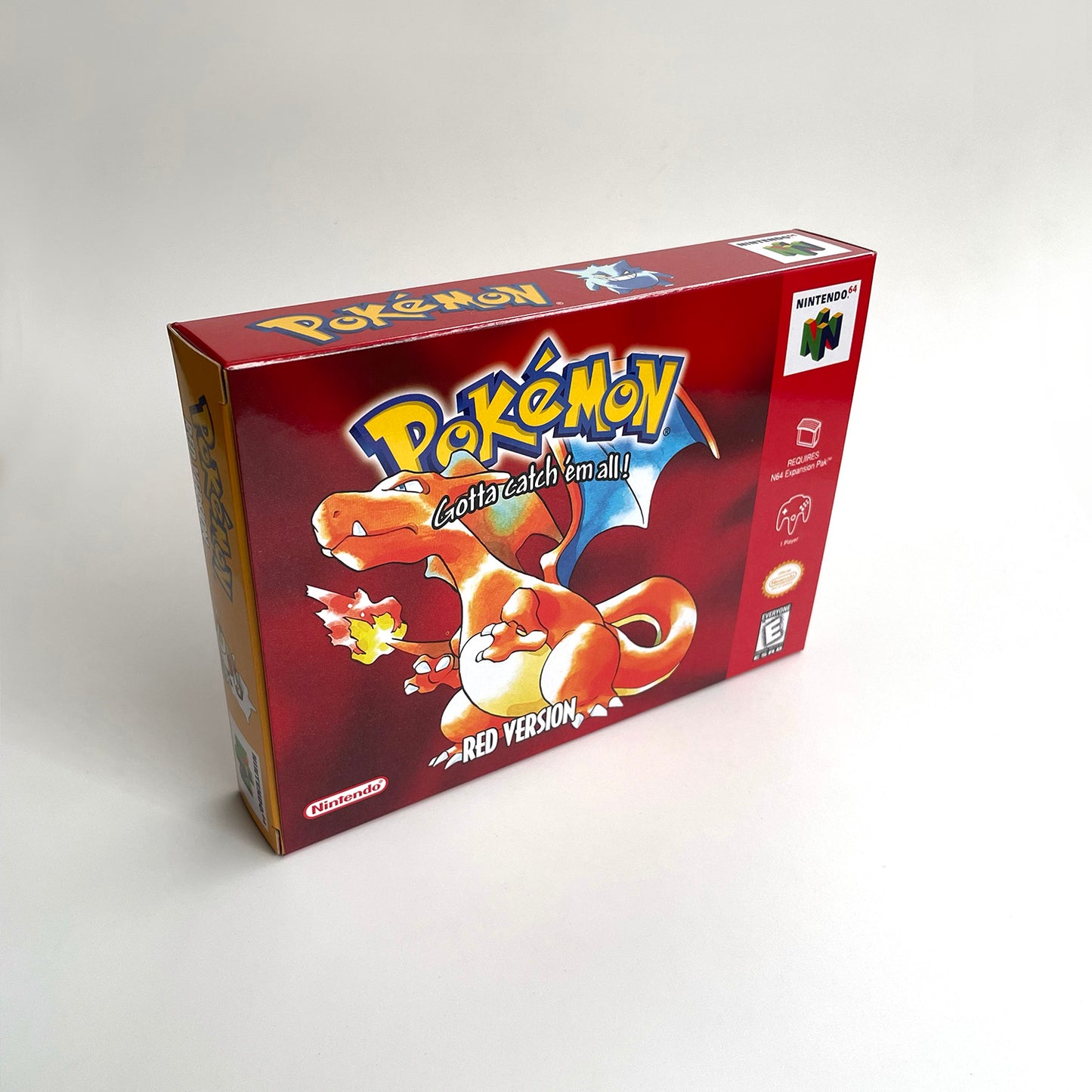 pokemon red version game cartridge with tray box for N64 Nintendo 64