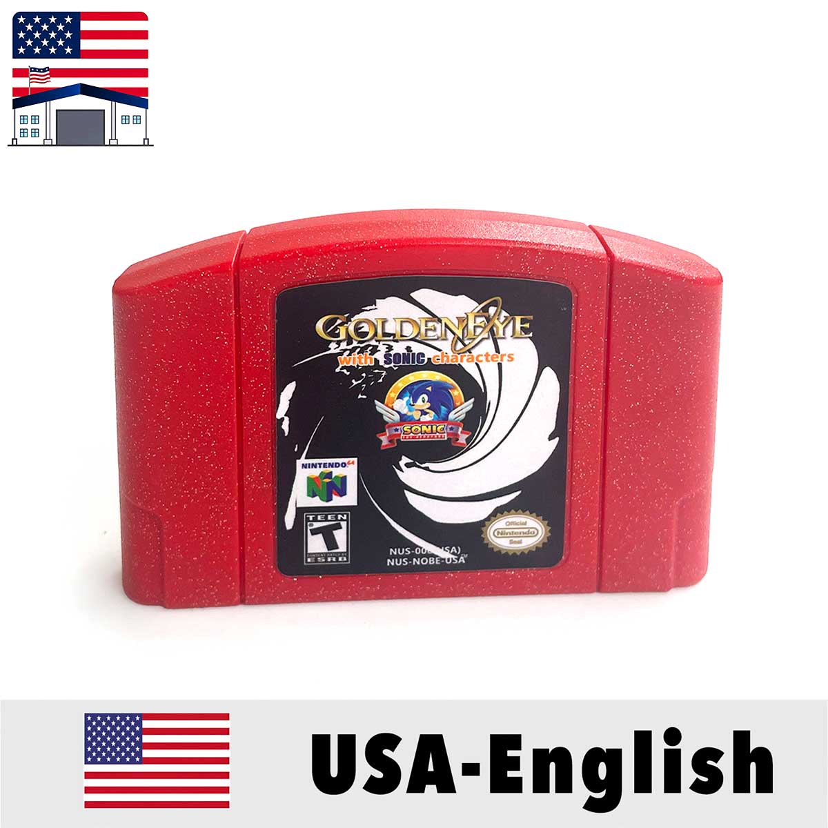 (Shipped From The United States) GolenEye Earthwork Jim 3D Conkers Bad Fur Day Donkey Kong 64 USA NTSC Version English Retro Video Game Consoles 64bit Game Cartridge for N64