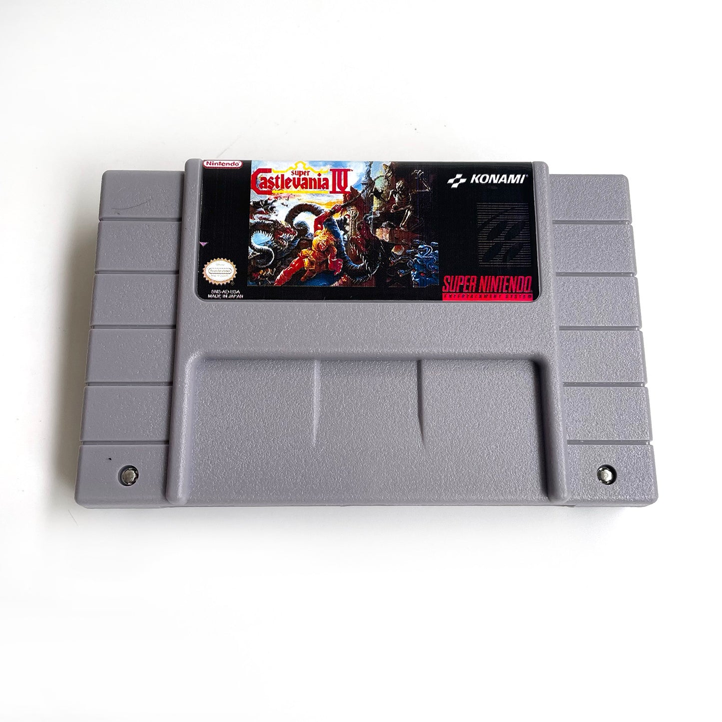 Super Castlevania IV cartridge with tray box manual for SNES super nintendo entertainment system