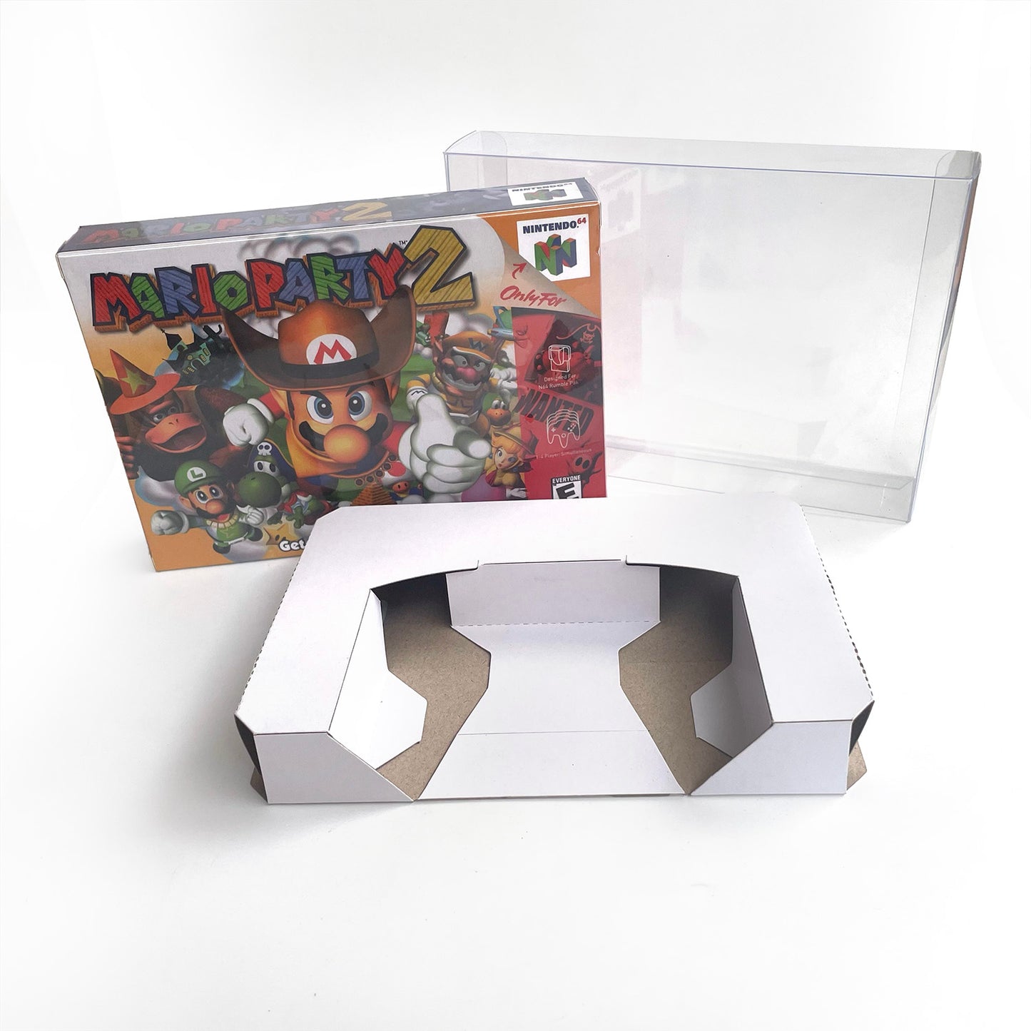Mario party 2 game cartridge with tray box for N64 Nintendo 64