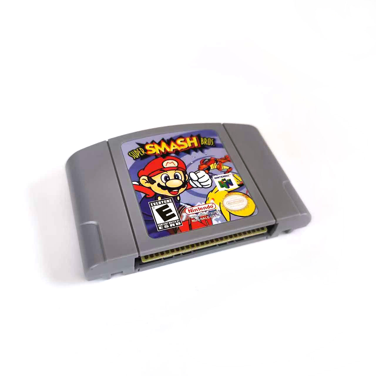super Smash bros game cartridge with tray box for N64 Nintendo 64