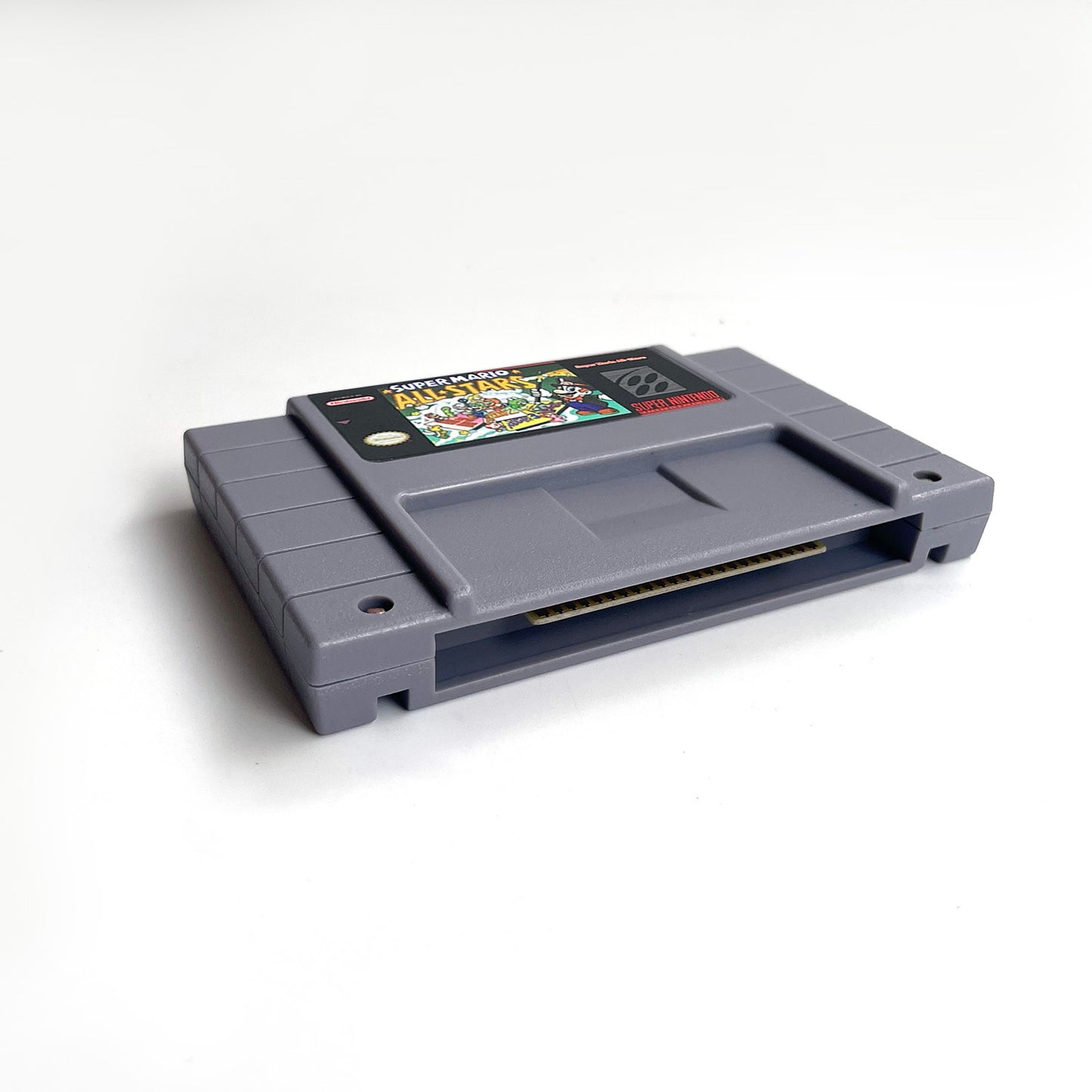 super Mario all stars cartridge with tray box manual for SNES super nintendo entertainment system