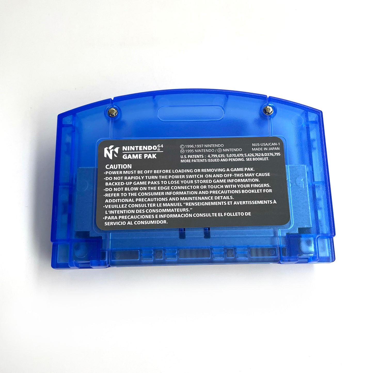 pokemon crystal version game cartridge with tray box for N64 Nintendo 64