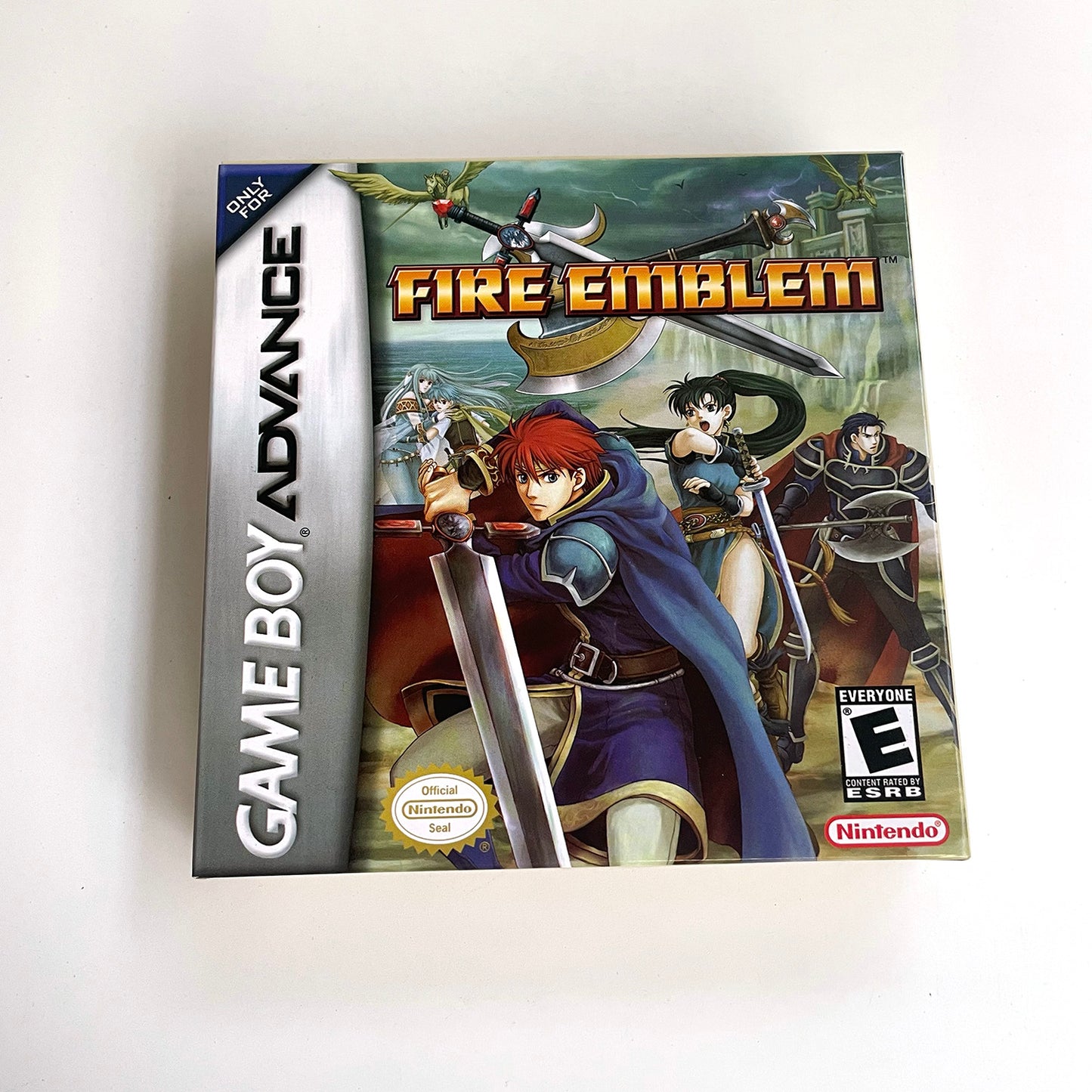 Fire Emblem game cartridge with tray box for gba game boy advance