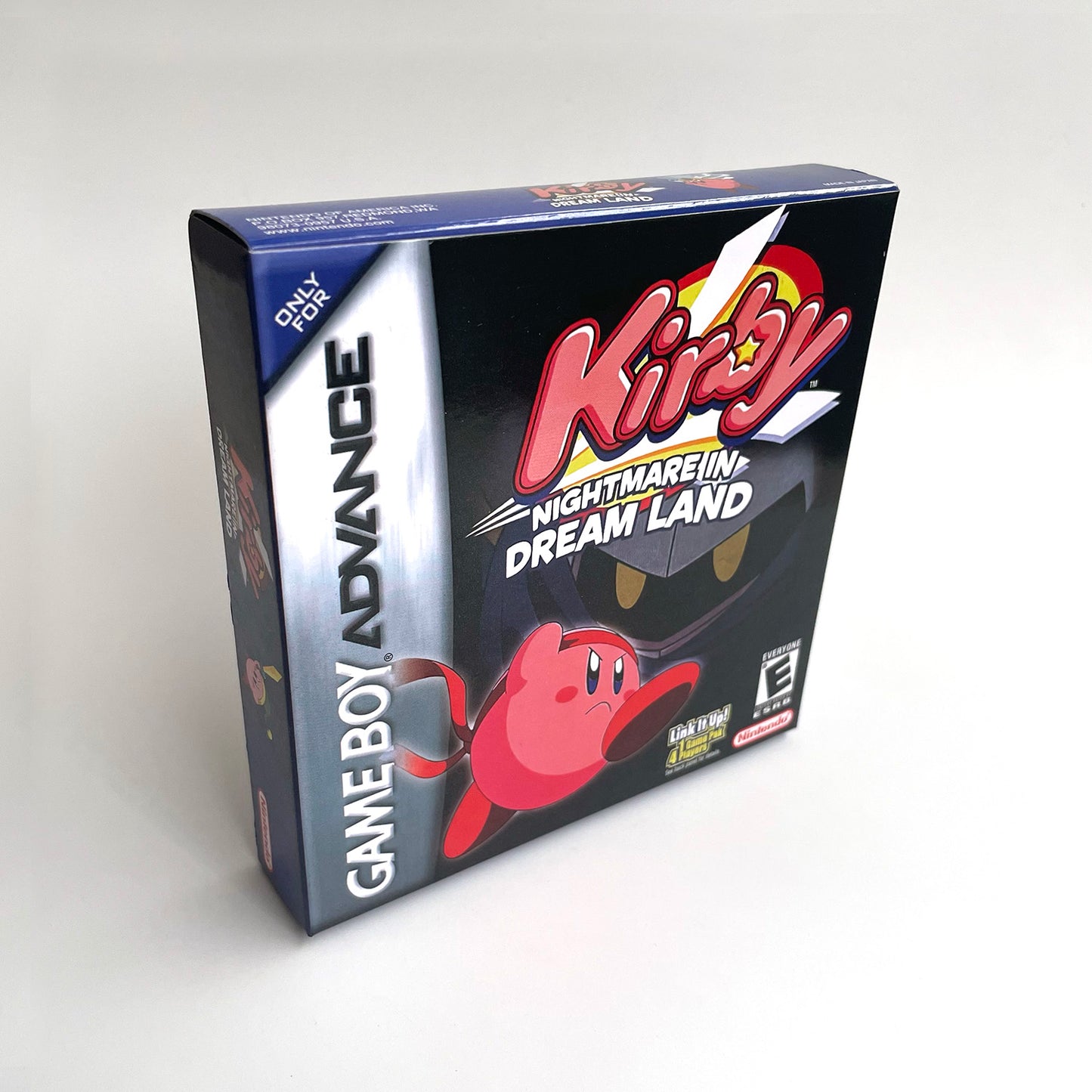 Kirby - Nightmare in Dream Land (USA) cartridge with tray box manual for gba game boy advance