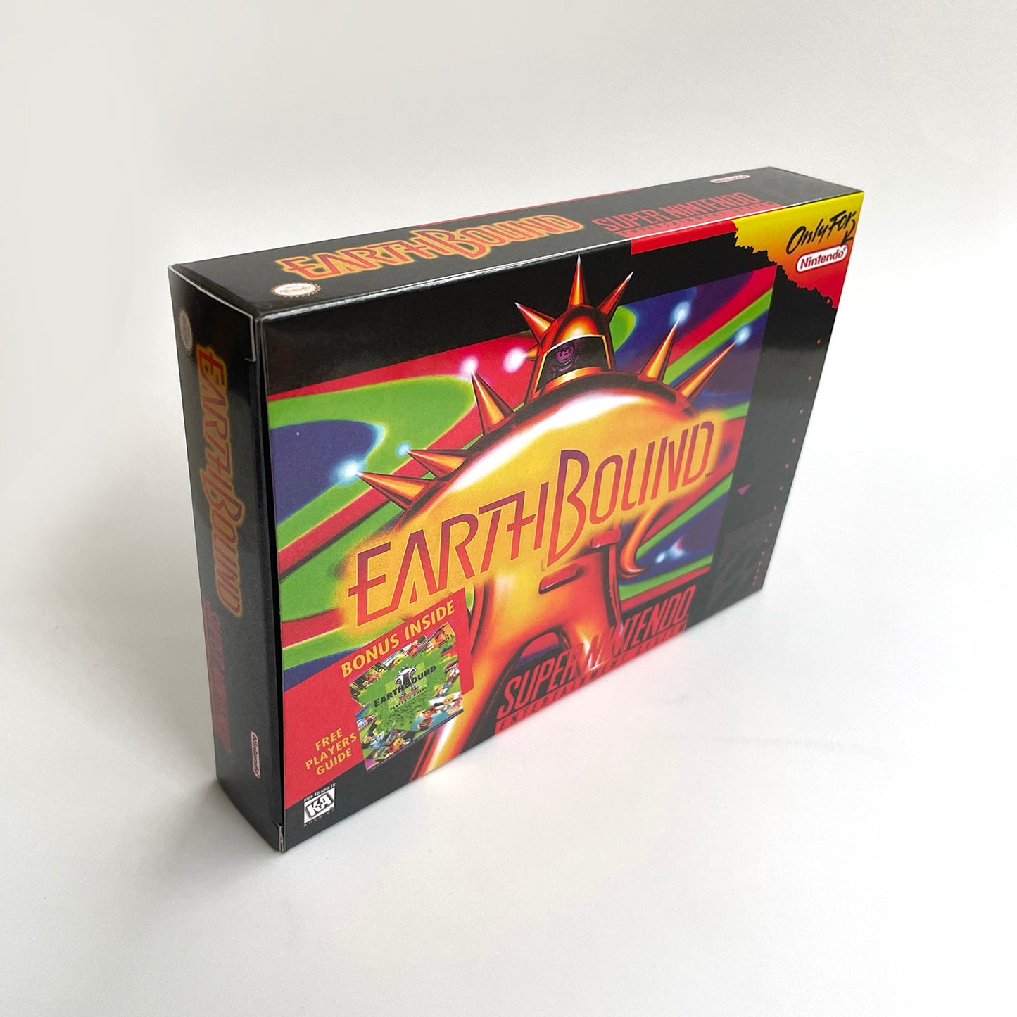 earthbound cartridge with tray box manual for SNES super nintendo entertainment system