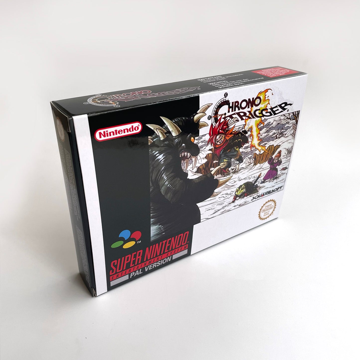 chrono trigger EUR cartridge with tray box manual for SNES super nintendo entertainment system