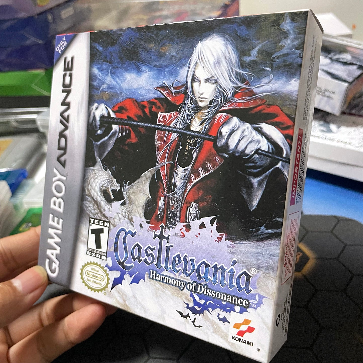 Castlevania Harmony of Dissonance cartridge with tray box manual for gba game boy advance