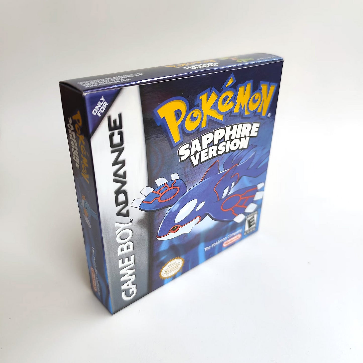 pokemon Sapphire version cartridge with tray box manual for gba game boy advance