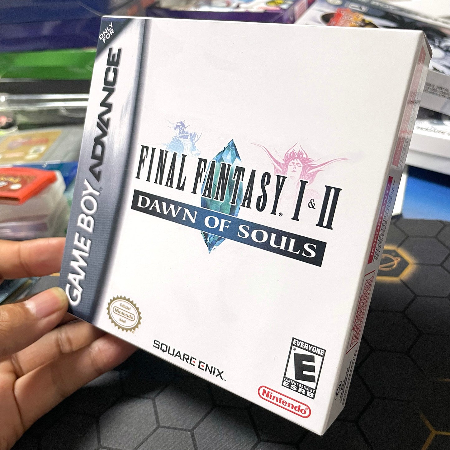 Final Fantasy I & II cartridge with tray box manual for gba game boy advance