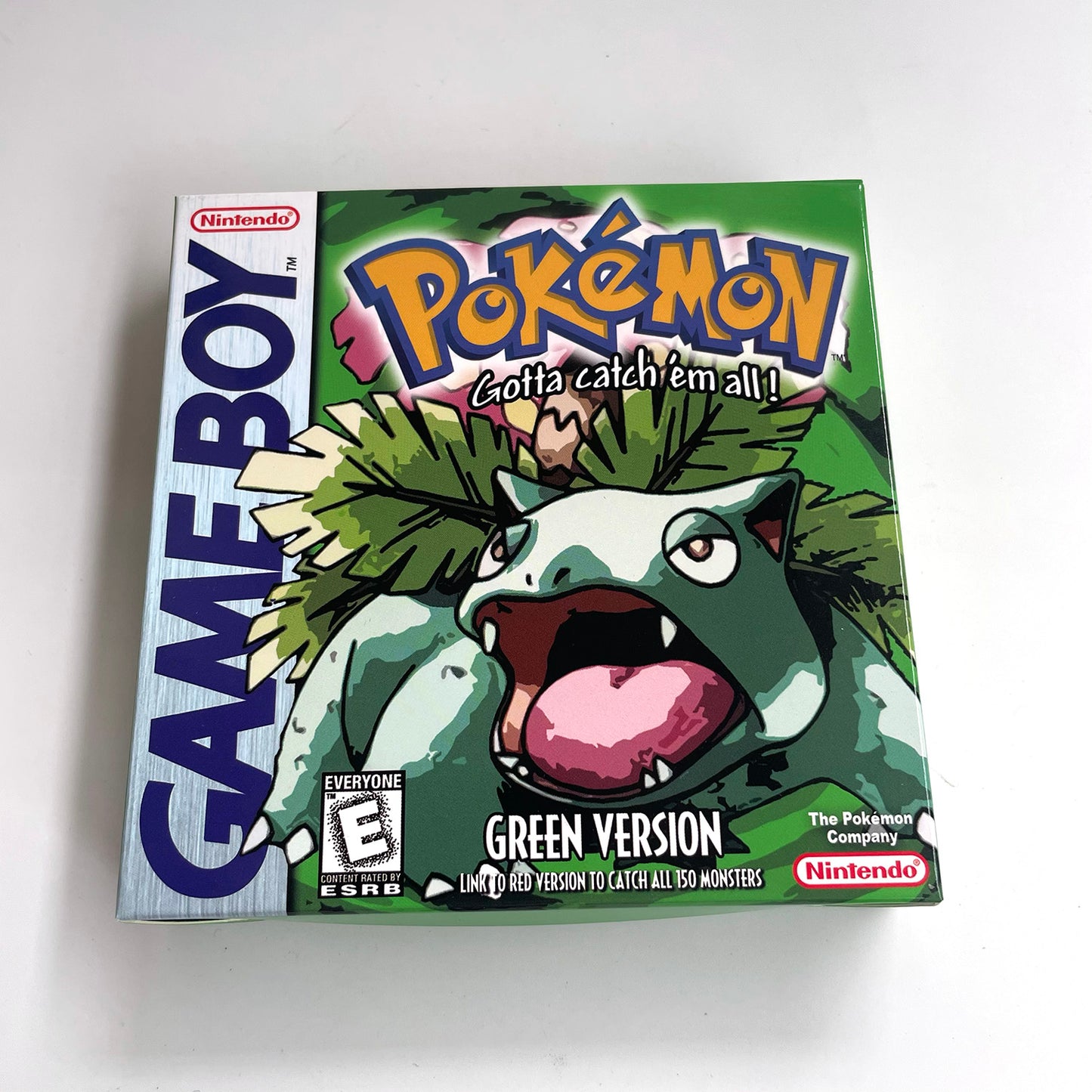 pokemon green version Battery save IC save Manual cartridge with tray box for gbc game boy color