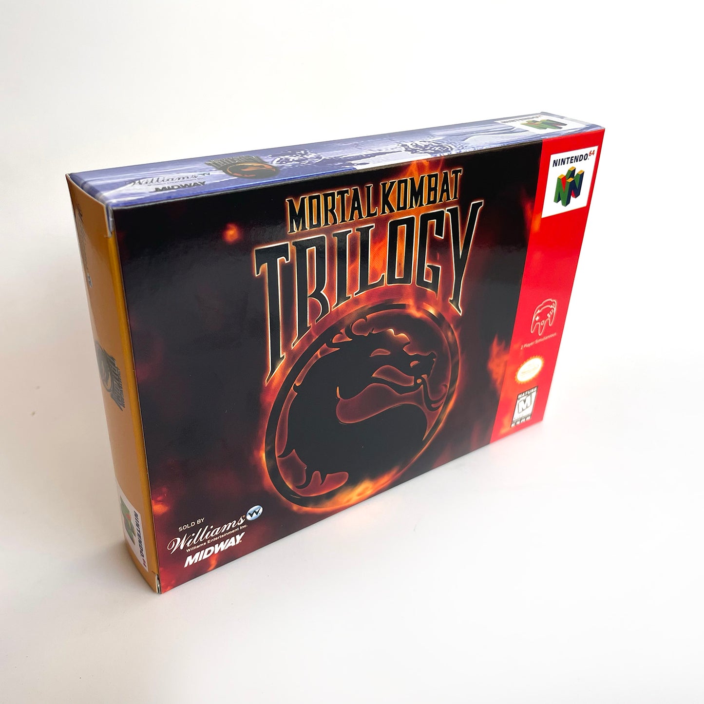 Mortal Kombat game cartridge with tray box for N64 Nintendo 64