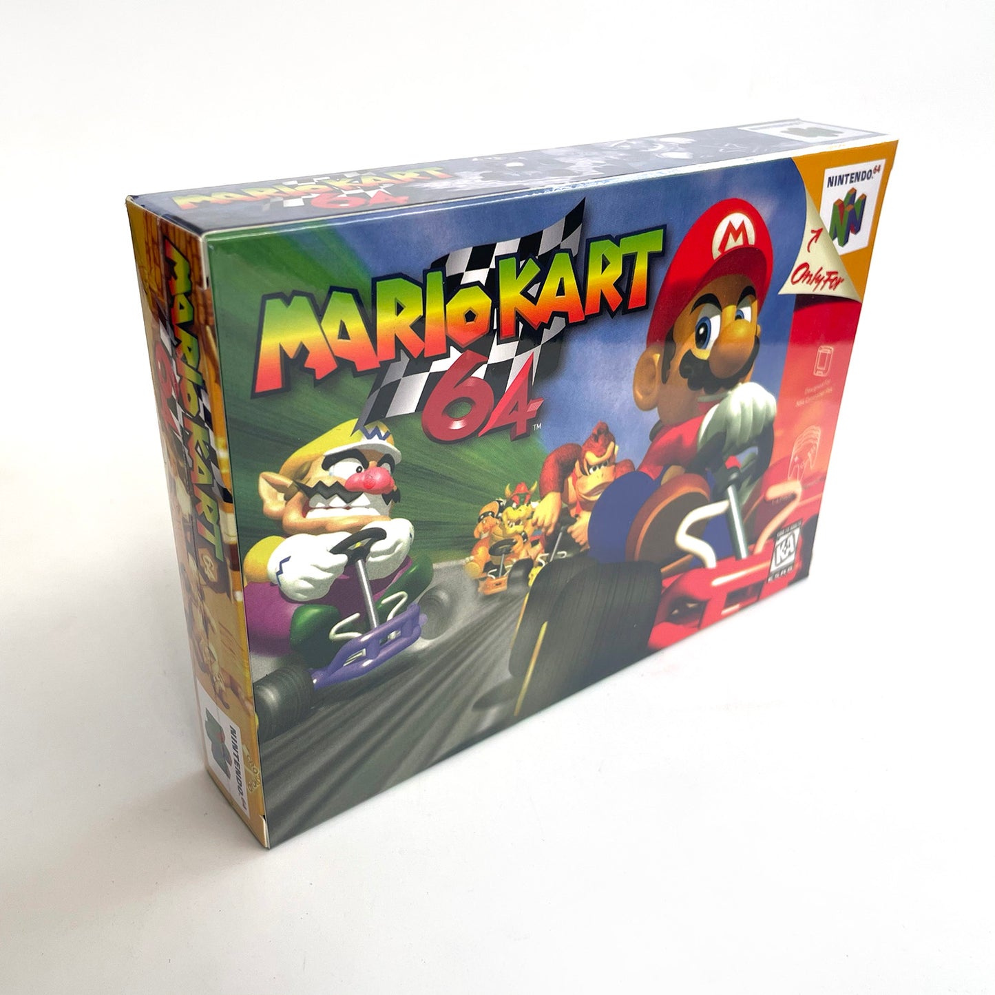Mario kart game cartridge with tray box for N64 Nintendo 64