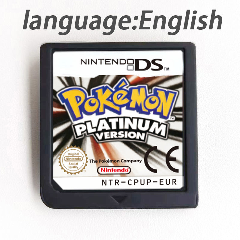 USA EUR FRA ESP NOE ITA Pokemon HeartGold SoulSilver Platinum Diamond Pearl Version Game cartridge for Nintendo Ds 3ds 2ds