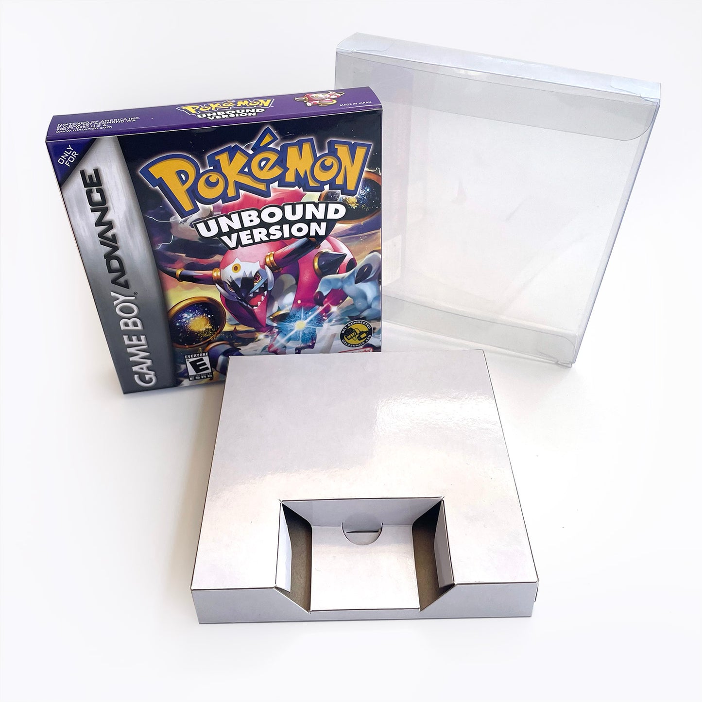 pokemon Unbound version RTC Flash cart game cartridge with tray box for gba game boy advance