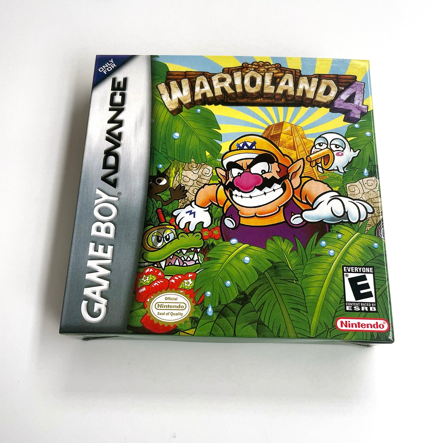 wario land 4 cartridge with tray box manual for gba game boy advance