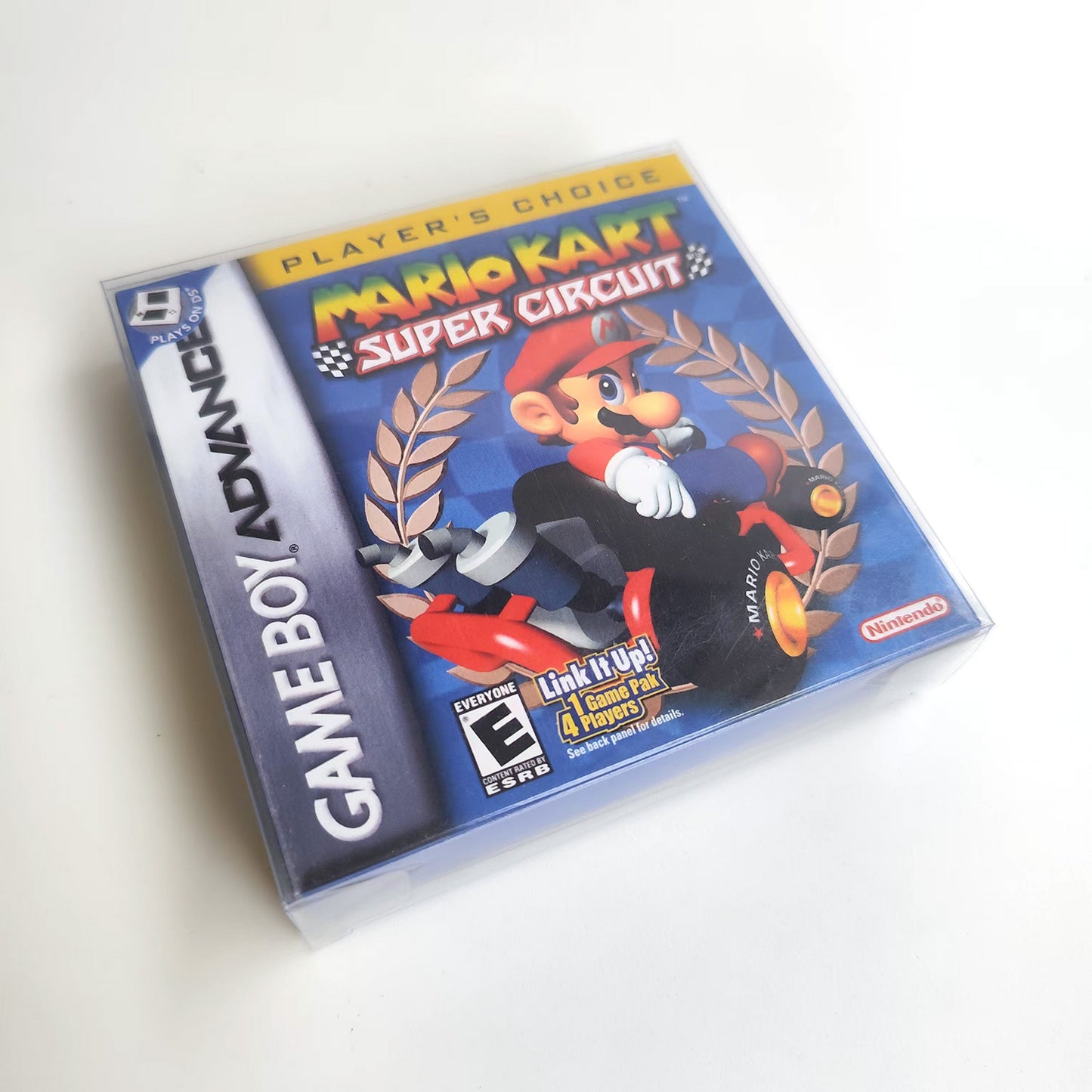 Mario Kart Super Circuit cartridge with tray box manual for gba game boy advance