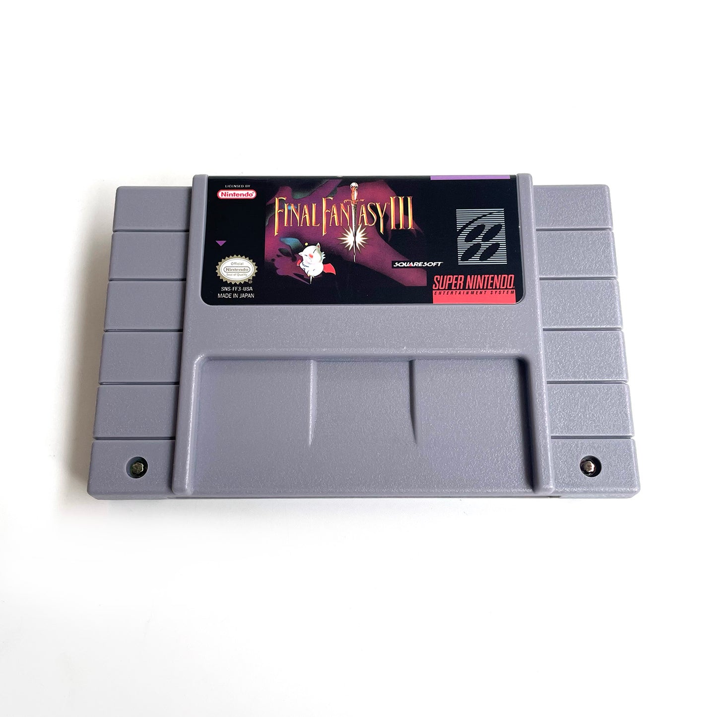 Final Fantasy III cartridge with tray box manual for SNES super nintendo entertainment system