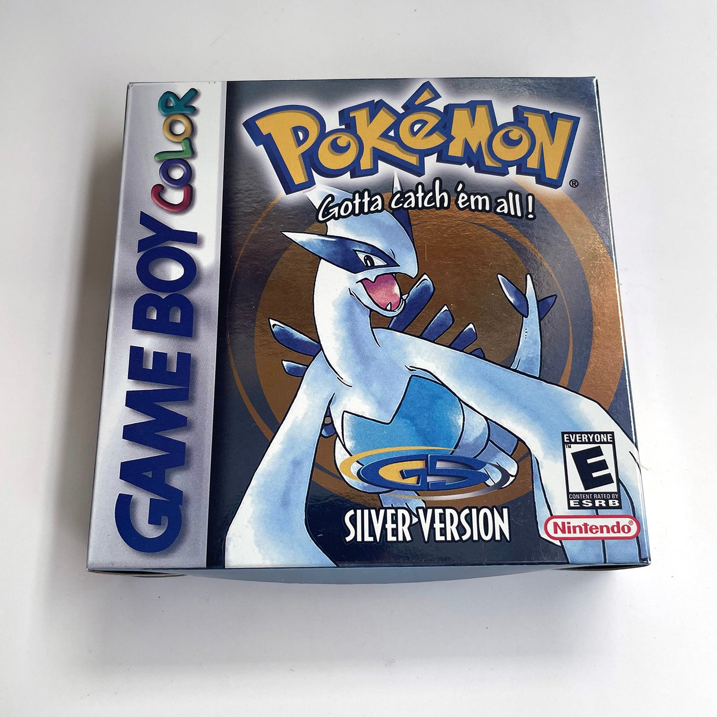 pokemon silver version RTC Flash cart Battery save IC save Manual cartridge with tray box for gbc game boy color